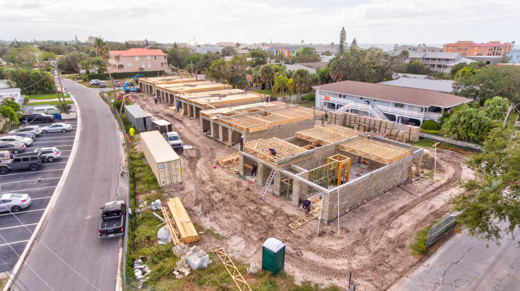 Indian Rocks Beach Townhomes Under Construction