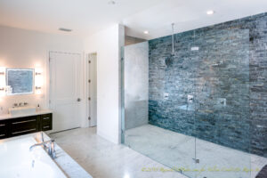 Shower accent wall